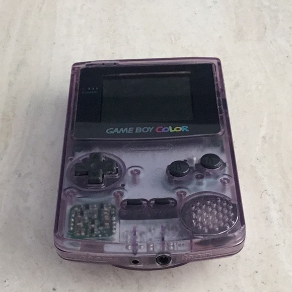 Gameboy Color System Clear Atomic Purple Console Handheld Nintendo Game Boy - Picture 7 of 12
